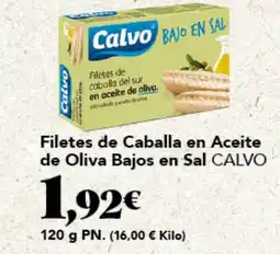 Gadis CALVO Filetes de Caballa en Aceite de Oliva Bajos en Sal oferta