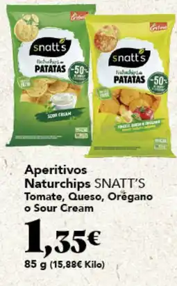 Gadis SNATT'S Aperitivos Naturchips Tomate, Queso, Orégano o Sour Cream oferta