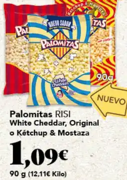Gadis RISI Palomitas White Cheddar, Original o Kétchup & Mostaza oferta