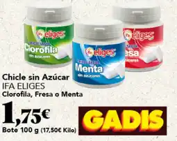 Gadis IFA ELIGES Chicle sin Azúcar Clorofila, Fresa o Menta oferta