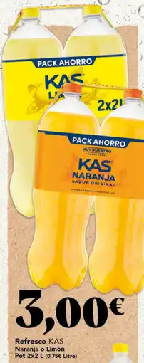 Gadis KAS Refresco Naranja o Limón Pet oferta