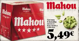 Gadis MAHOU Cerveza 5 Estrellas oferta