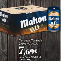 Gadis MAHOU Cerveza Tostada 0,0% oferta