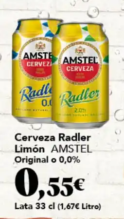 Gadis AMSTEL Cerveza Radler Limón Original o 0,0% oferta