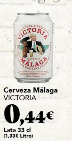 Gadis VICTORIA Cerveza Málaga oferta