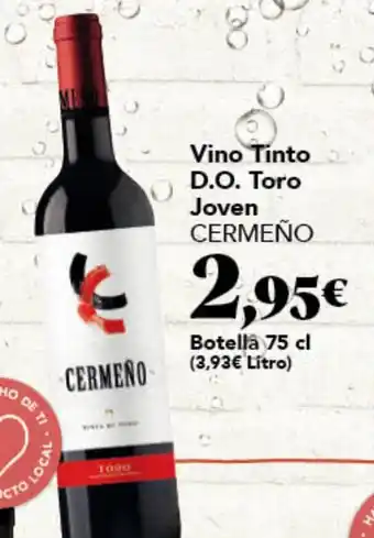 Gadis CERMEÑO Vino Tinto D.O. Toro Joven oferta