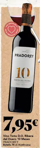 Gadis PRADOREY Vino Tinto D.O. Ribera del Duero 10 Meses oferta