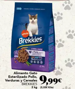 Gadis BREKKIES Alimento Gato Esterilizado Pollo, Verduras y Cereales oferta