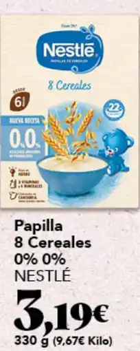 Gadis NESTLÉ Papilla 8 Cereales 0% 0% oferta