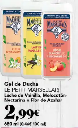 Gadis LE PETIT MARSELLAIS Gel de Ducha Leche de Vainilla, Melocotón- Nectarina o Flor de Azahar oferta