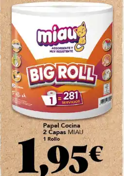 Gadis MIAU Papel Cocina 2 Capas oferta