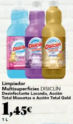Gadis DISICLÍN Limpiador Multisuperficies Desinfectante Lavanda, Acción Total Mascotas o Acción Total Gold oferta