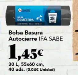 Gadis IFA SABE Bolsa Basura Autocierre oferta