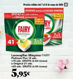 Gadis FAIRY Lavavajillas Máquina Platinum Plus oferta
