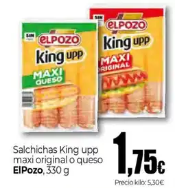 Unide Market ELPOZO Salchichas King upp maxi original o queso oferta