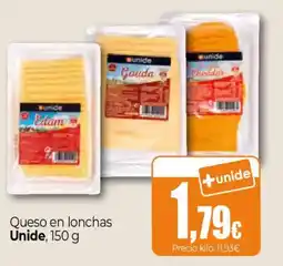 Unide Market UNIDE Queso en lonchas oferta