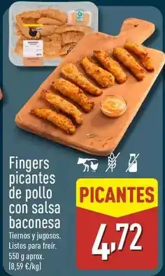 ALDI Fingers picantes de pollo oferta