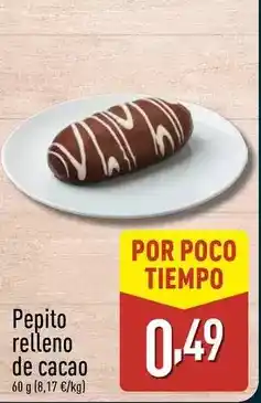 ALDI Pepito relleno de cacao oferta