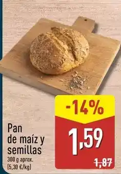 ALDI Pan de maiz y semillas oferta