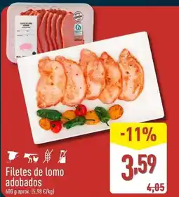 ALDI Filetes de lomo adobados oferta