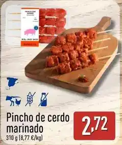 ALDI Pincho de cerdo marinado oferta