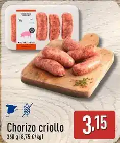 ALDI Chorizo criollo oferta