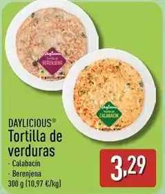 ALDI Daylicious - tortilla de verduras oferta