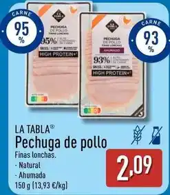 ALDI La tabla - pechuga de pollo oferta