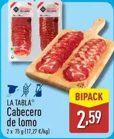 ALDI La tabla - cabecero de lomo oferta