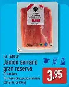 ALDI La tabla - jamon serrano gran reserva oferta
