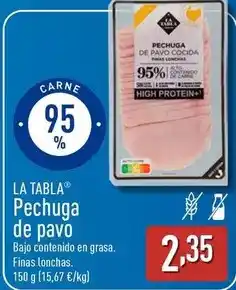 ALDI La tabla - pechuga de pavo oferta