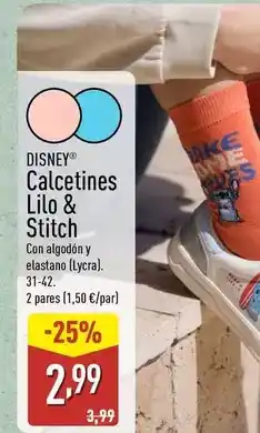 ALDI Disney - calcetines lilo & stitch oferta