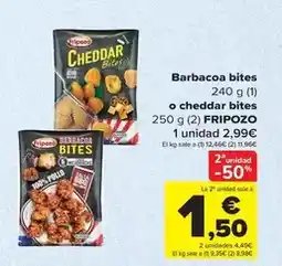 Carrefour Fripozo - barbacoa bites o cheddar bites oferta