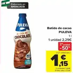 Carrefour Puleva - batido de cacao oferta