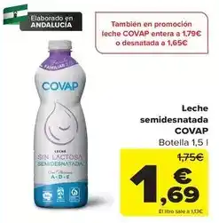 Carrefour Covap - leche semidesnatada oferta