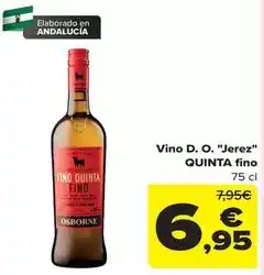 Carrefour Fino quinta - vino d.o. jerez oferta