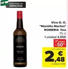 Carrefour Vino d. o. montilla moriles fino oferta