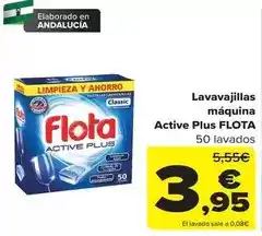 Carrefour Flota - lavavajillas maquina active plus oferta
