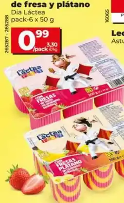 Dia Dia - lactaco de fresa y platano oferta