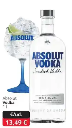 GM Cash & Carry Absolut - vodka oferta