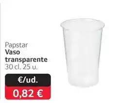 GM Cash & Carry Papstar - vaso transparente oferta
