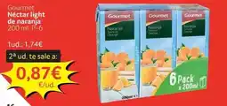 GM Cash & Carry Gourmet - nectar light de naranja oferta