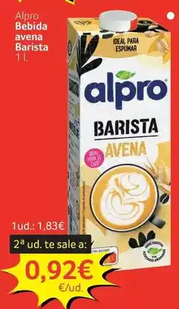 GM Cash & Carry Alpro - bebida avena barista oferta