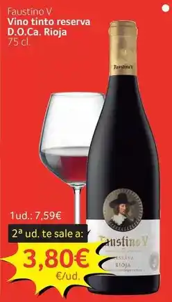 GM Cash & Carry Faustino v - vino tinto reserva d.o.ca. rioja oferta