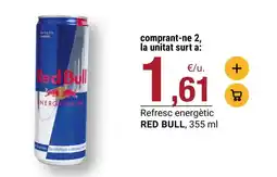 BonpreuEsclat Red bull - refresc energètic oferta