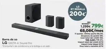 El Corte Inglés Lg - barra de so oferta