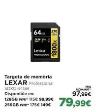 El Corte Inglés Lexar - targeta de memoria oferta