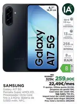 El Corte Inglés Samsung - galaxy a17 5g oferta