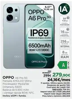 El Corte Inglés Oppo - a6 pro 5g oferta