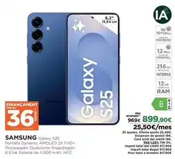 El Corte Inglés Samsung - galaxy s25 oferta